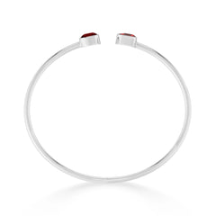garnet cut bracelet