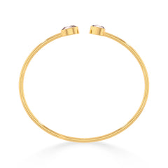 rose quartz cut bracelet
