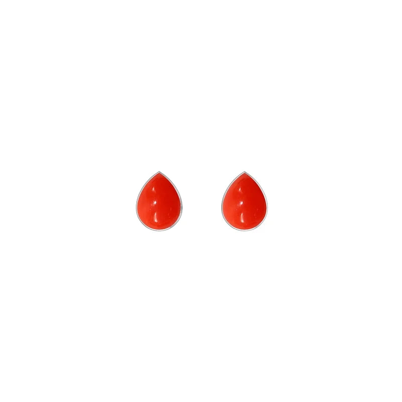 red coral earrings 