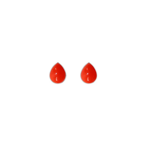 red coral earrings 
