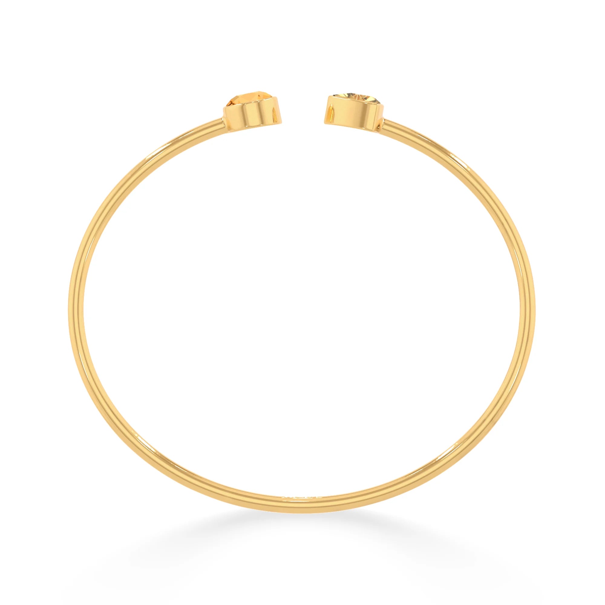 citrine cut bracelet
