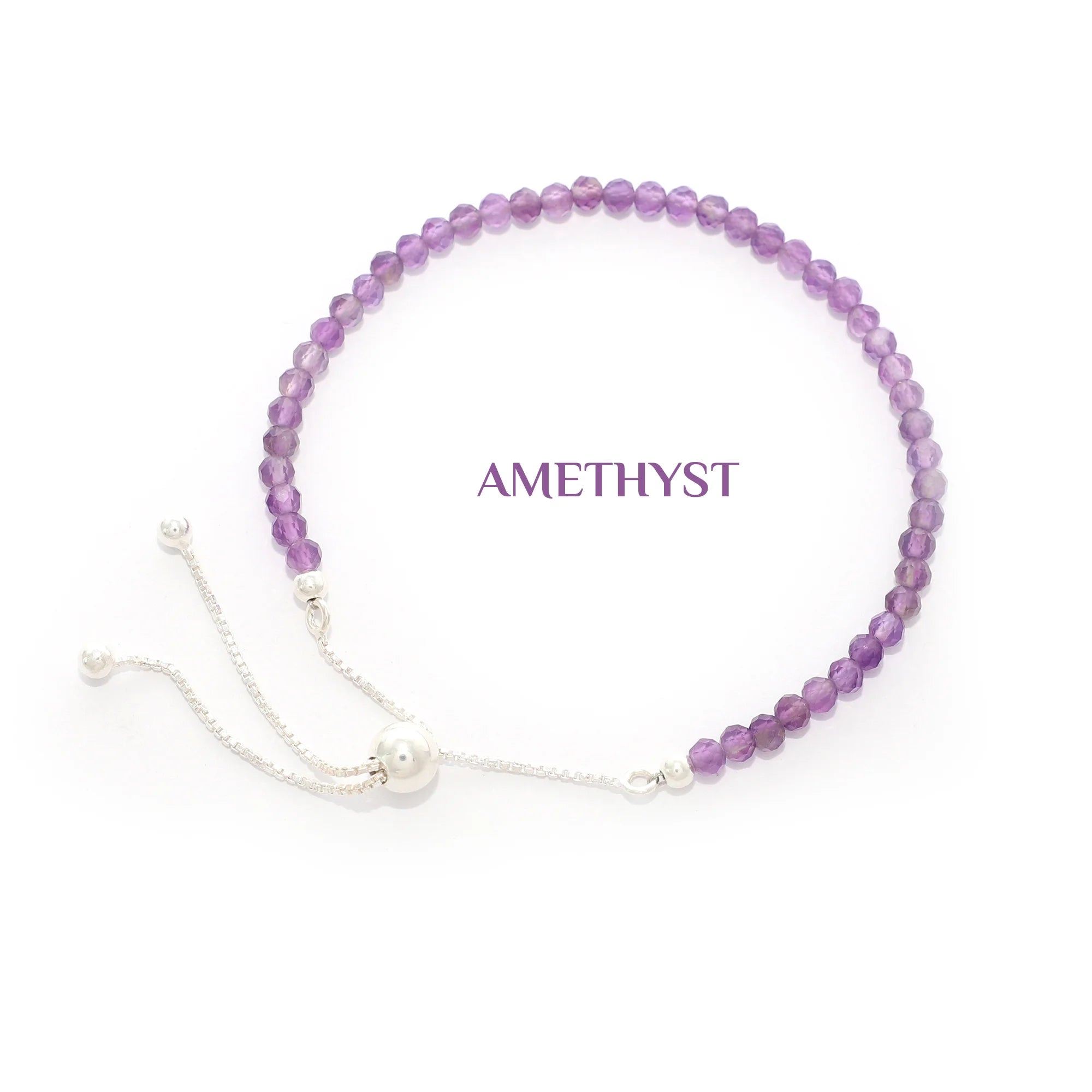 amethyst cut bracelet