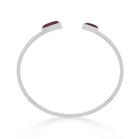 rhodolite garnet twister bracelet