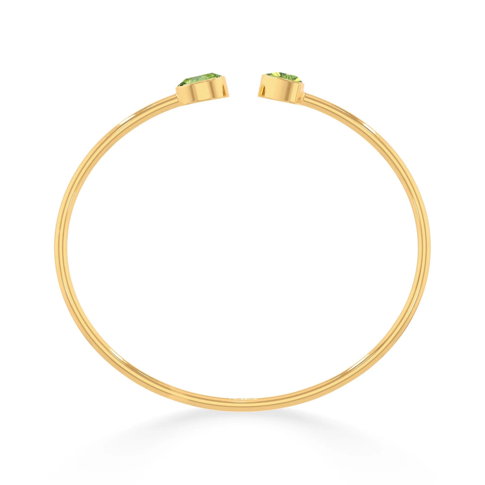 peridot cut bracelet