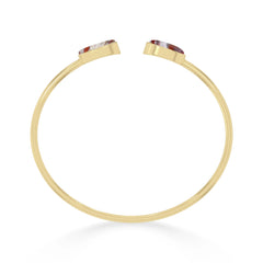 crazy lace agate cab bracelet