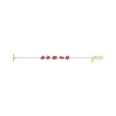 ruby rough bracelet