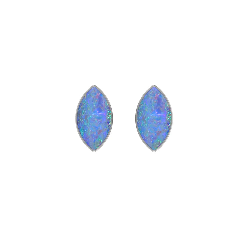 australian opal cab earrings