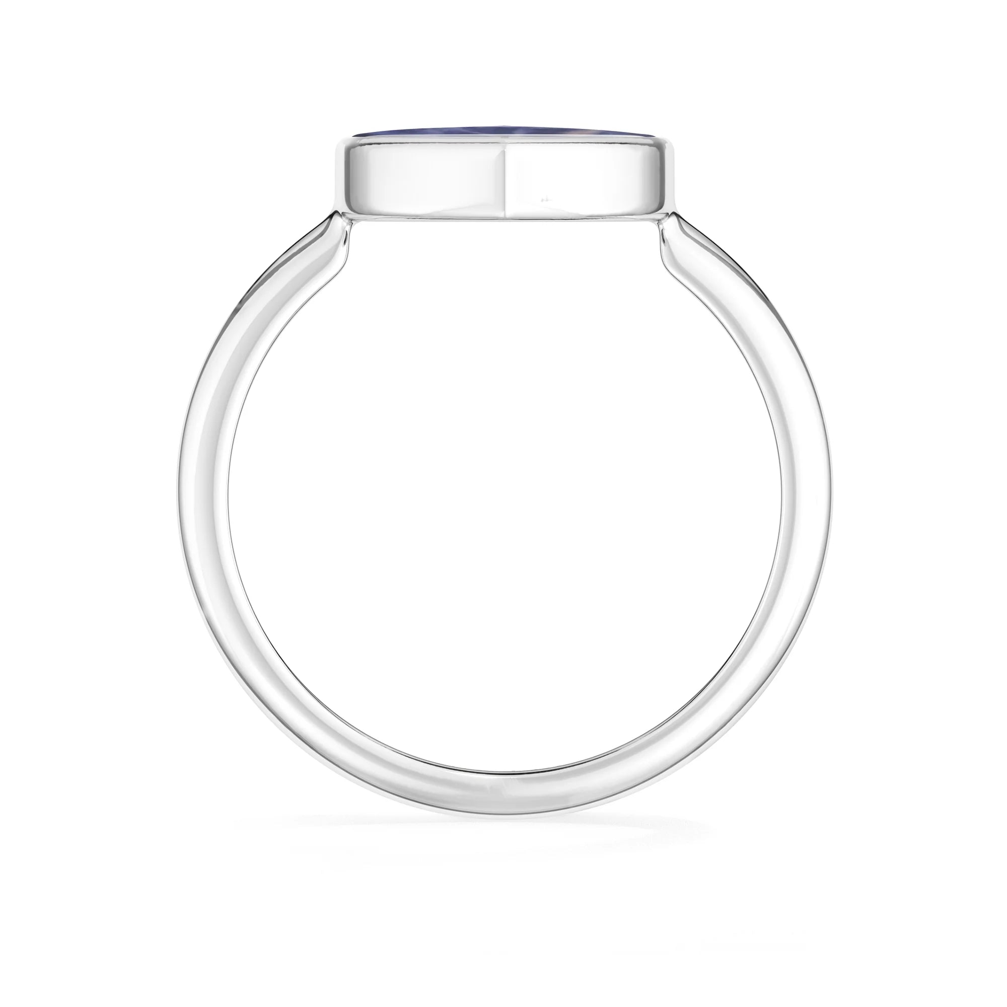 sodalite bezel-set ring