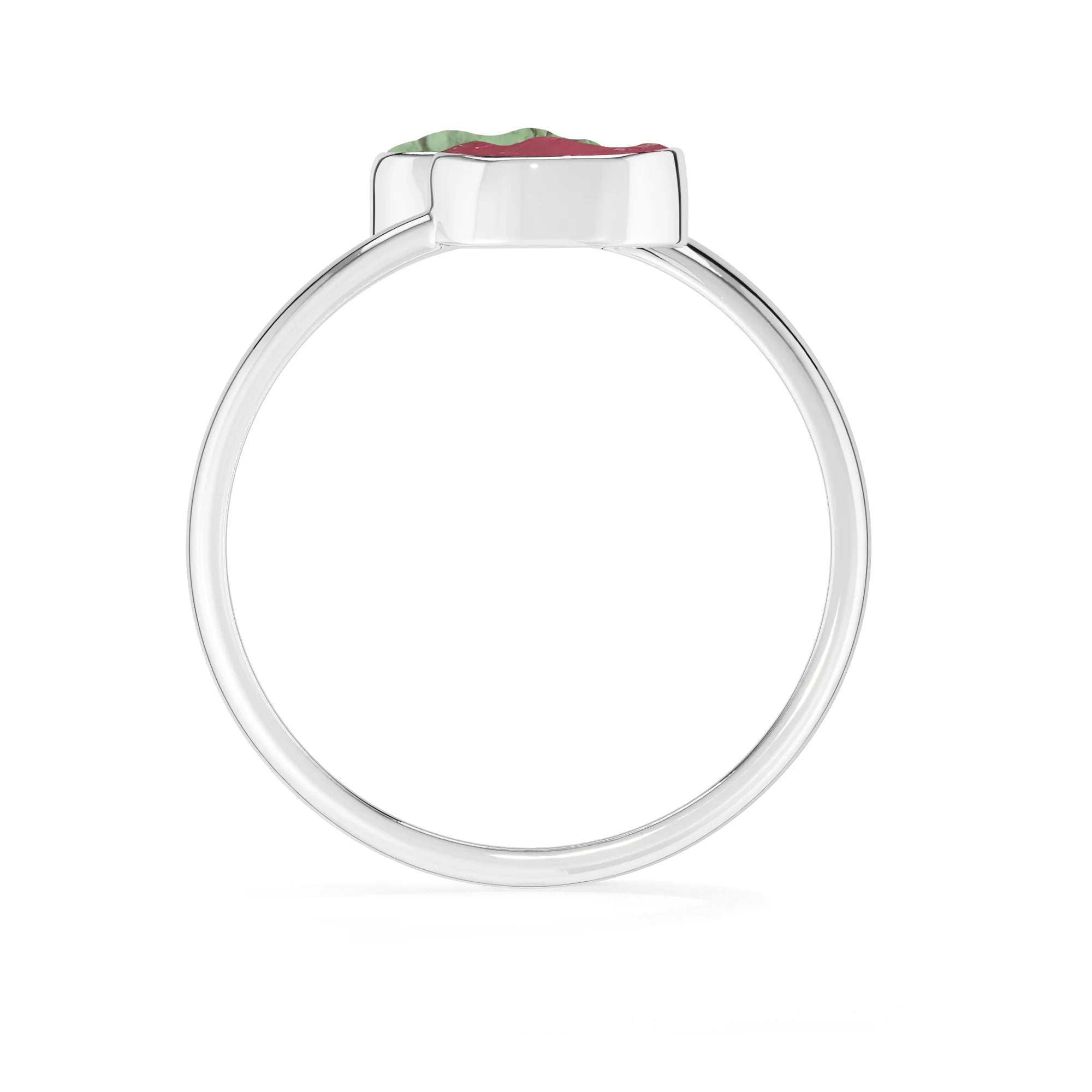 green tourmaline-pink tourmaline-pink ourmaline-pink ourmaline-pink ourmaline-pink ourmaline stackable bezel-set ring