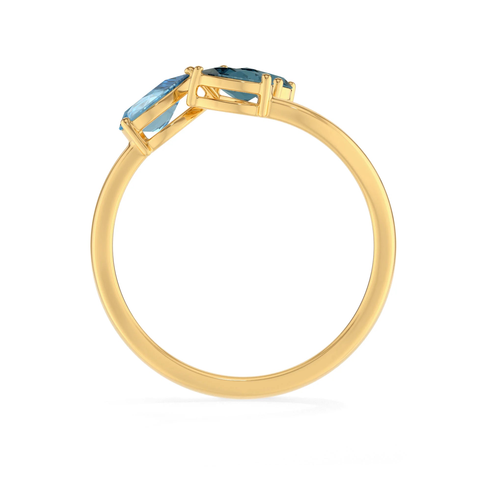 swiss blue topaz prong-set ring