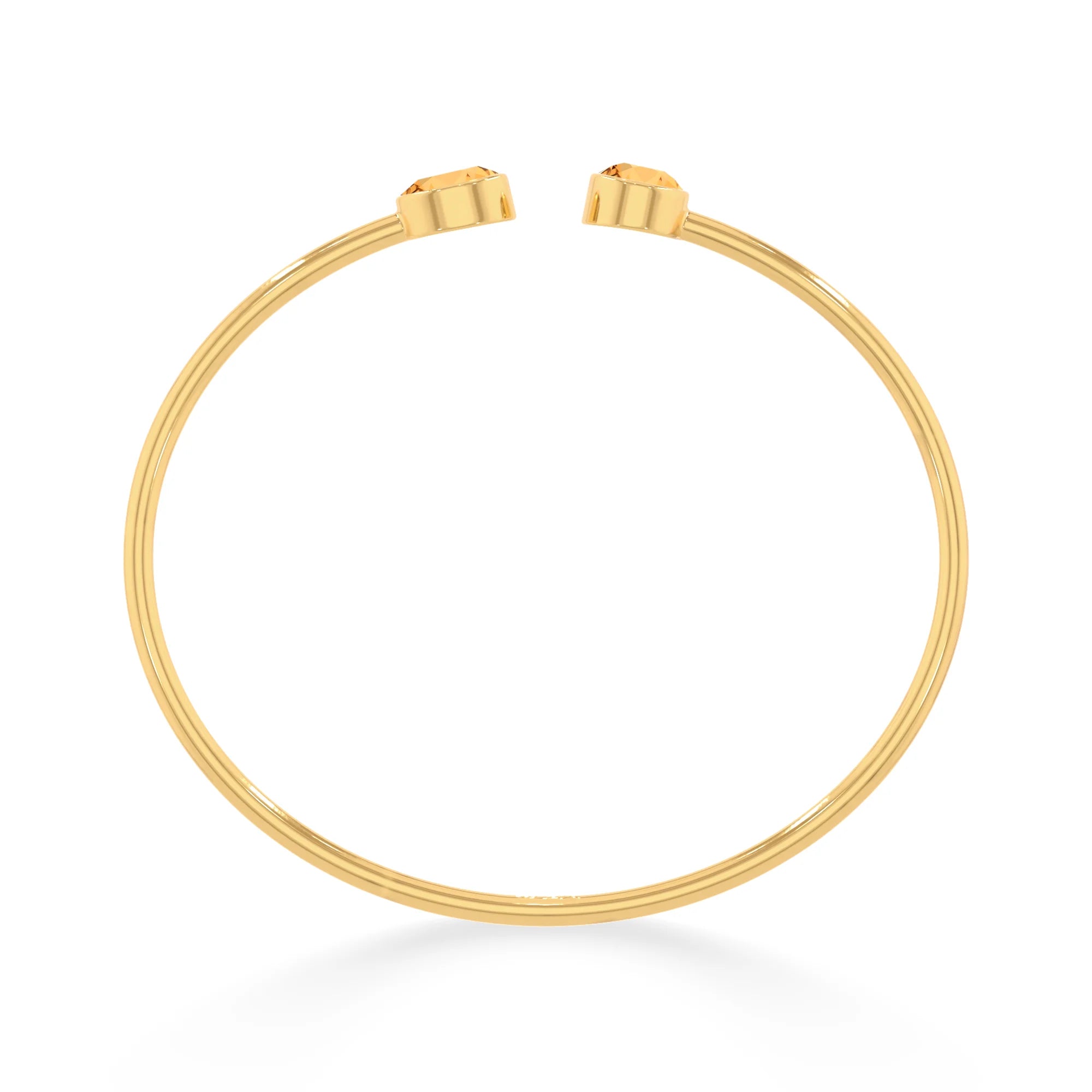 citrine cut bracelet