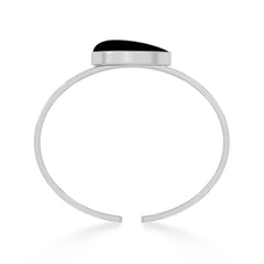 black onyx rough bracelet