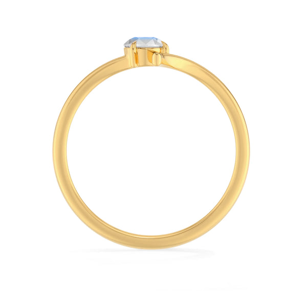 natural rainbow moonstone ring for women in 18k gold vermeil