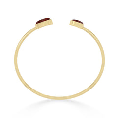 garnet twister bracelet