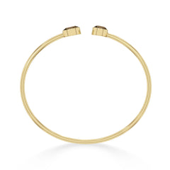 smoky quartz cut bracelet