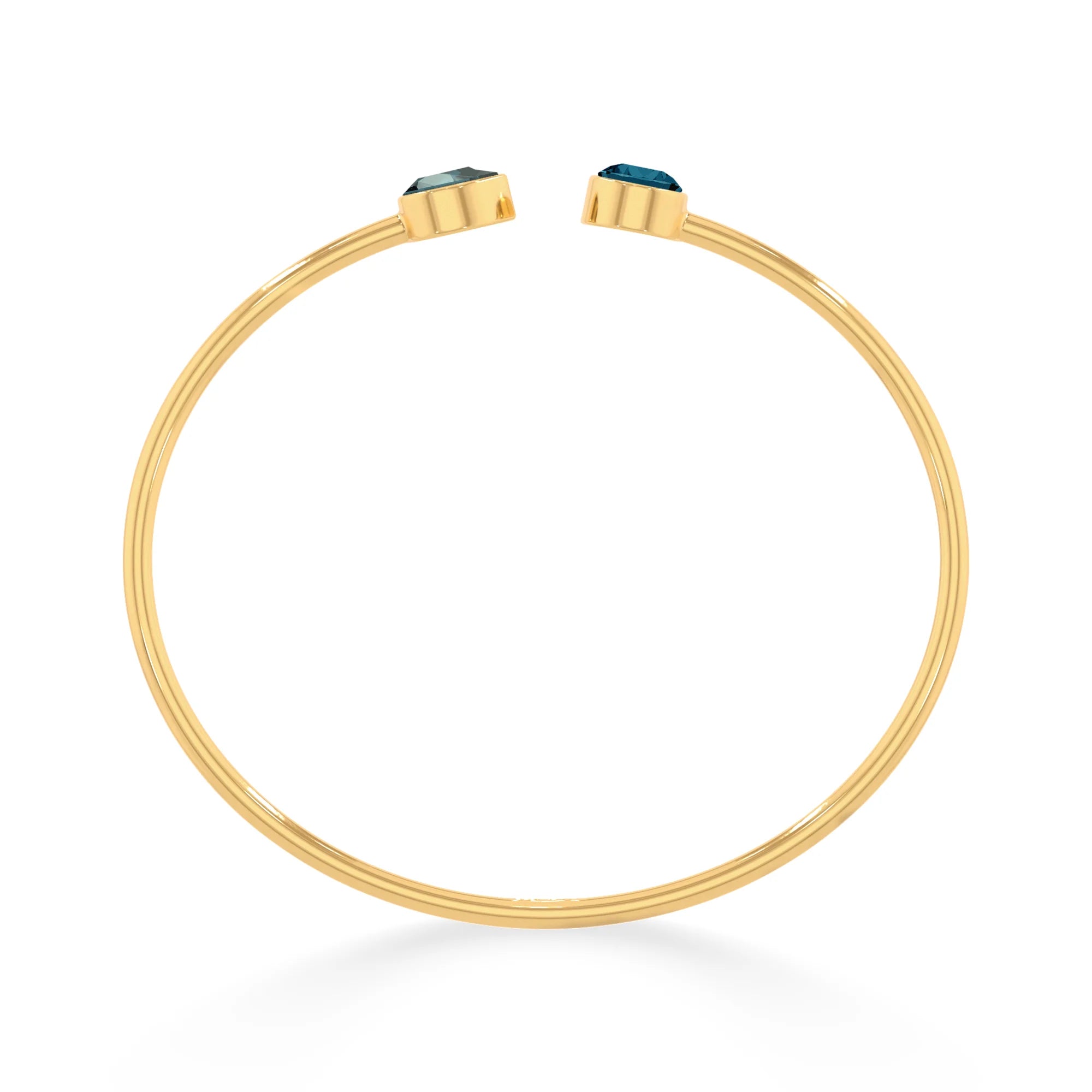 london blue topaz cut bracelet