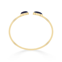 titanium druzy blue cab bracelet