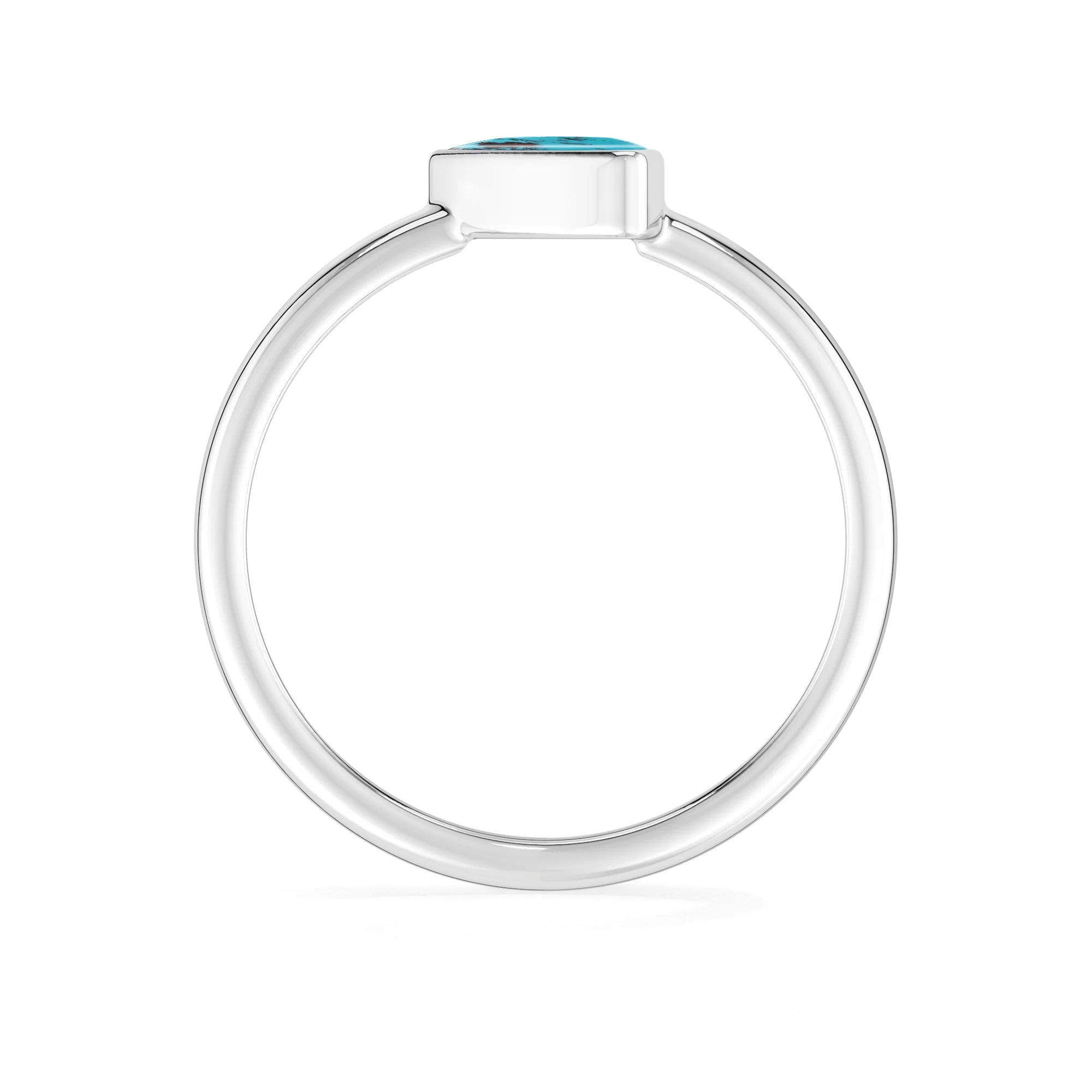 shattuckite bezel-set ring