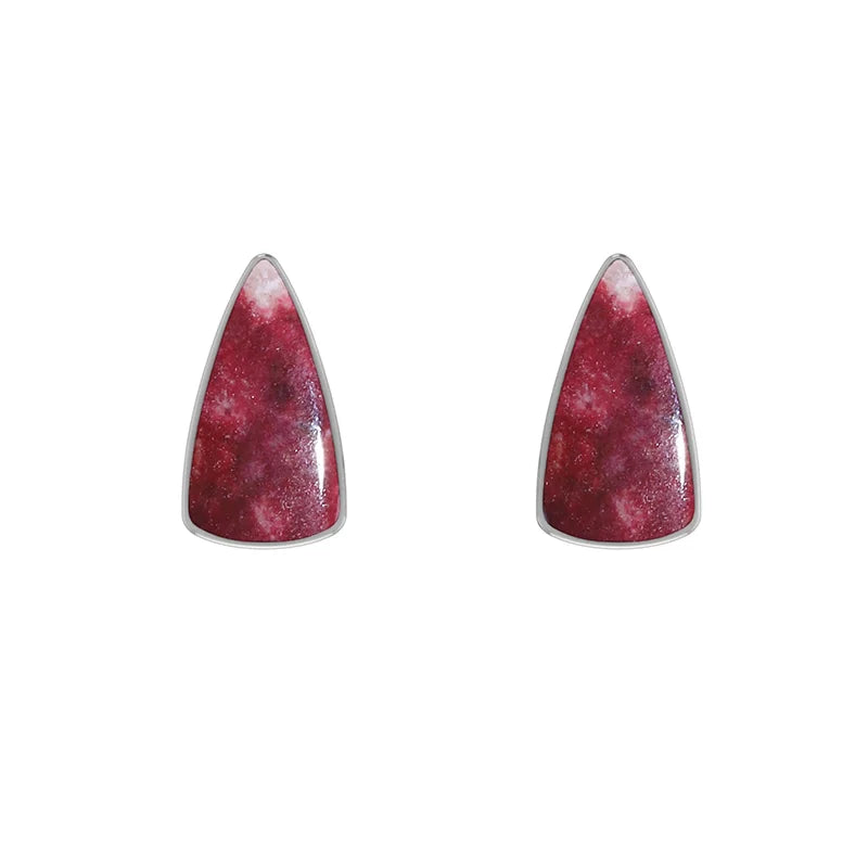 thulite cab earrings