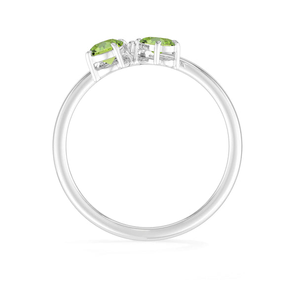 peridot prong-set ring