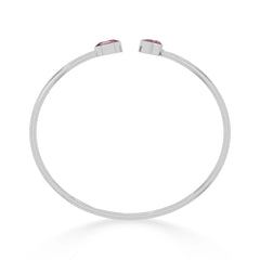 pink tourmaline cut bracelet