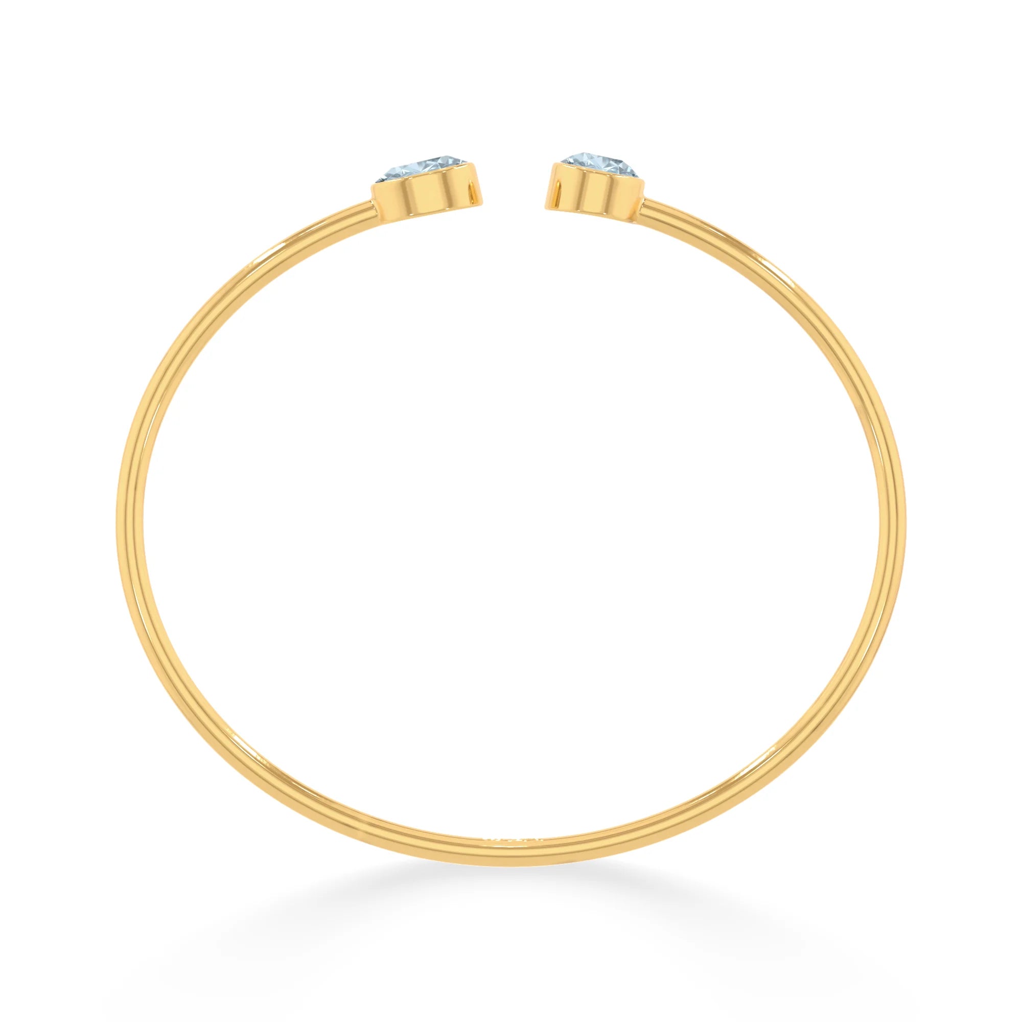 aquamarine cut bracelet