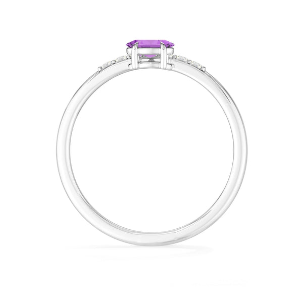 amethyst prong-set ring