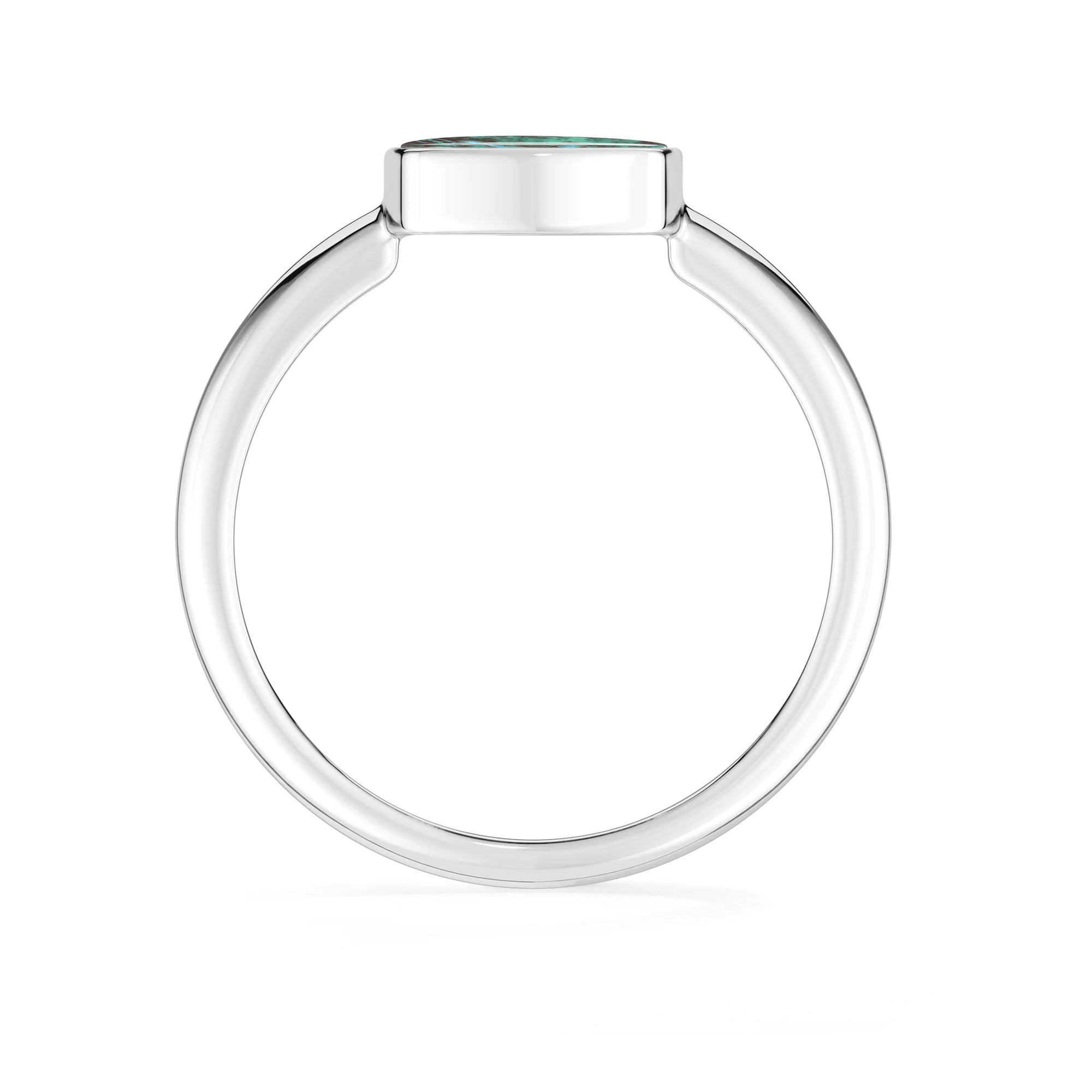 Natural Chrysocolla Malachite Cab Ring | 925 Sterling Silver | Bezel Set | Pack of 6