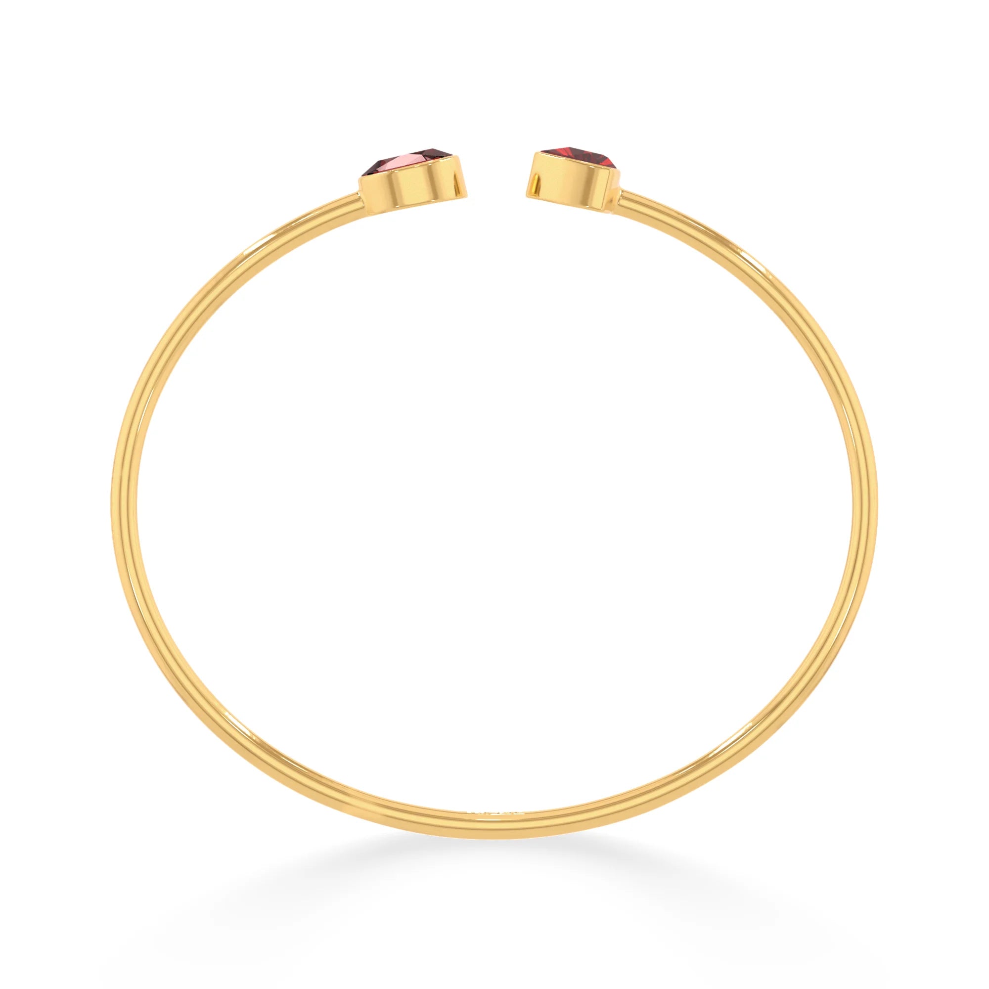 garnet cut bracelet