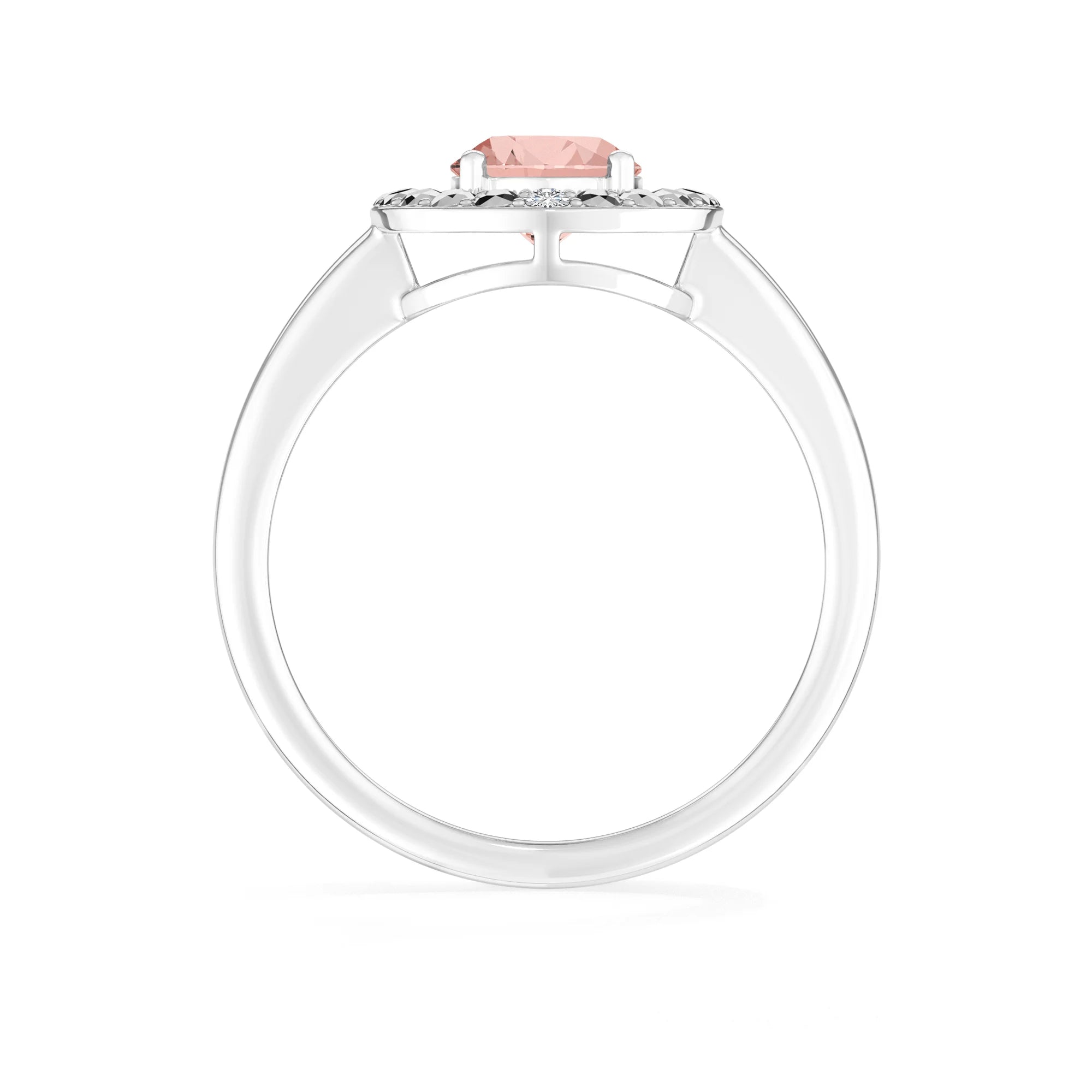 morganite prong-set ring