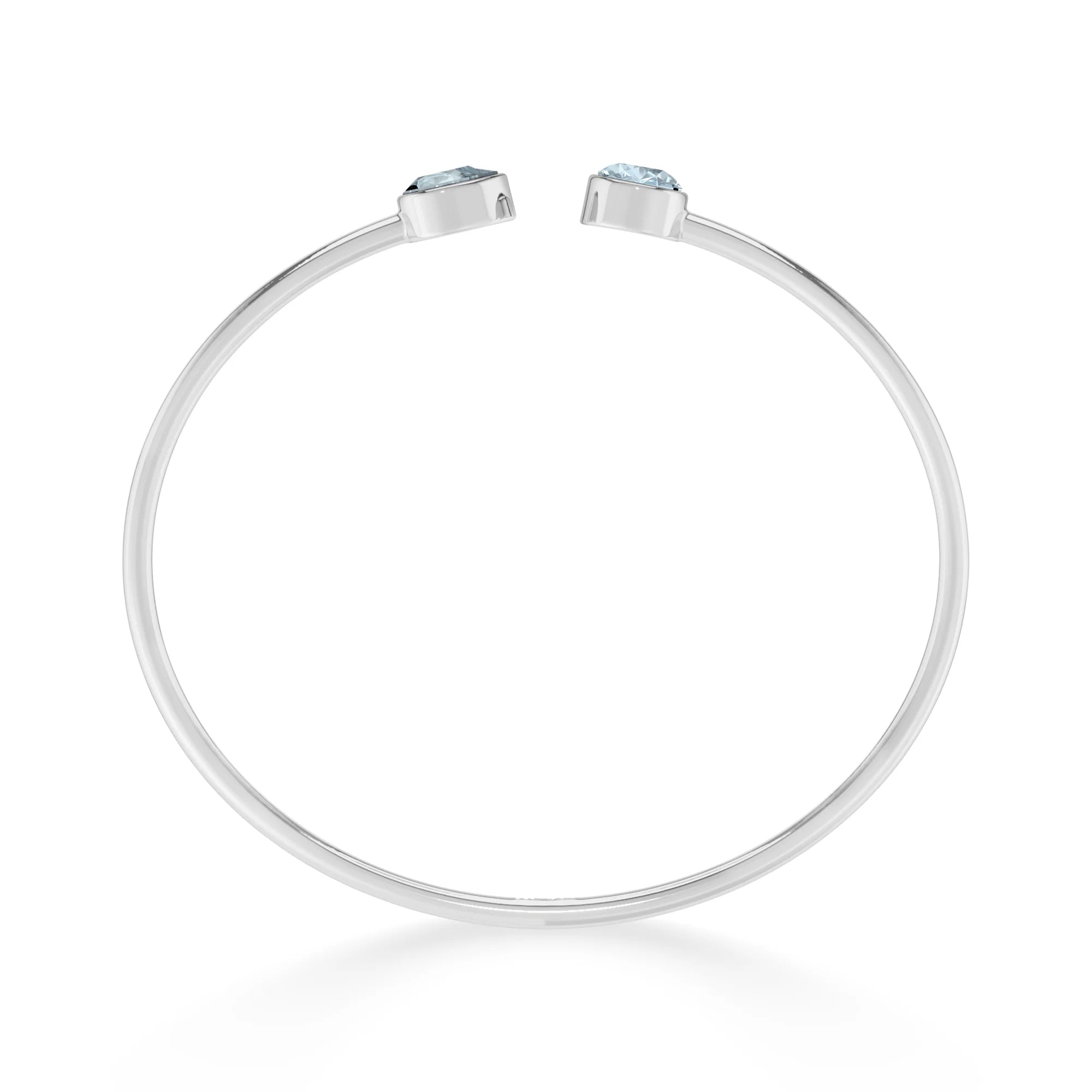 aquamarine cut bracelet