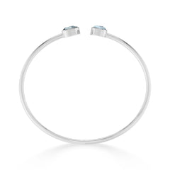 aquamarine cut bracelet