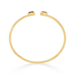 smoky quartz cut bracelet