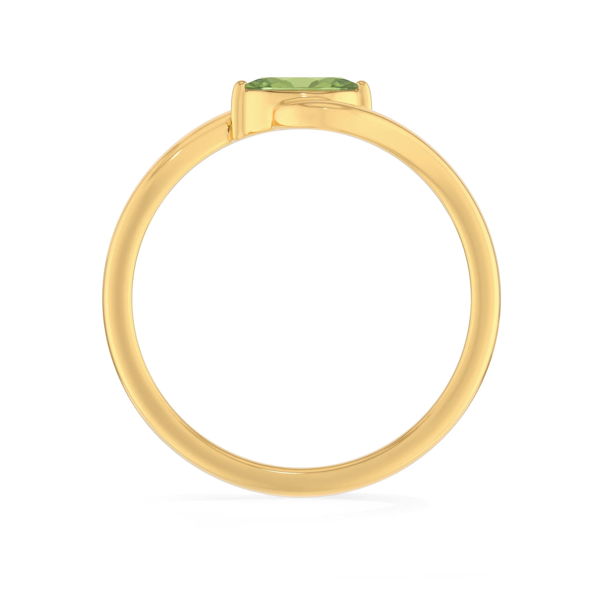 peridot prong-set ring