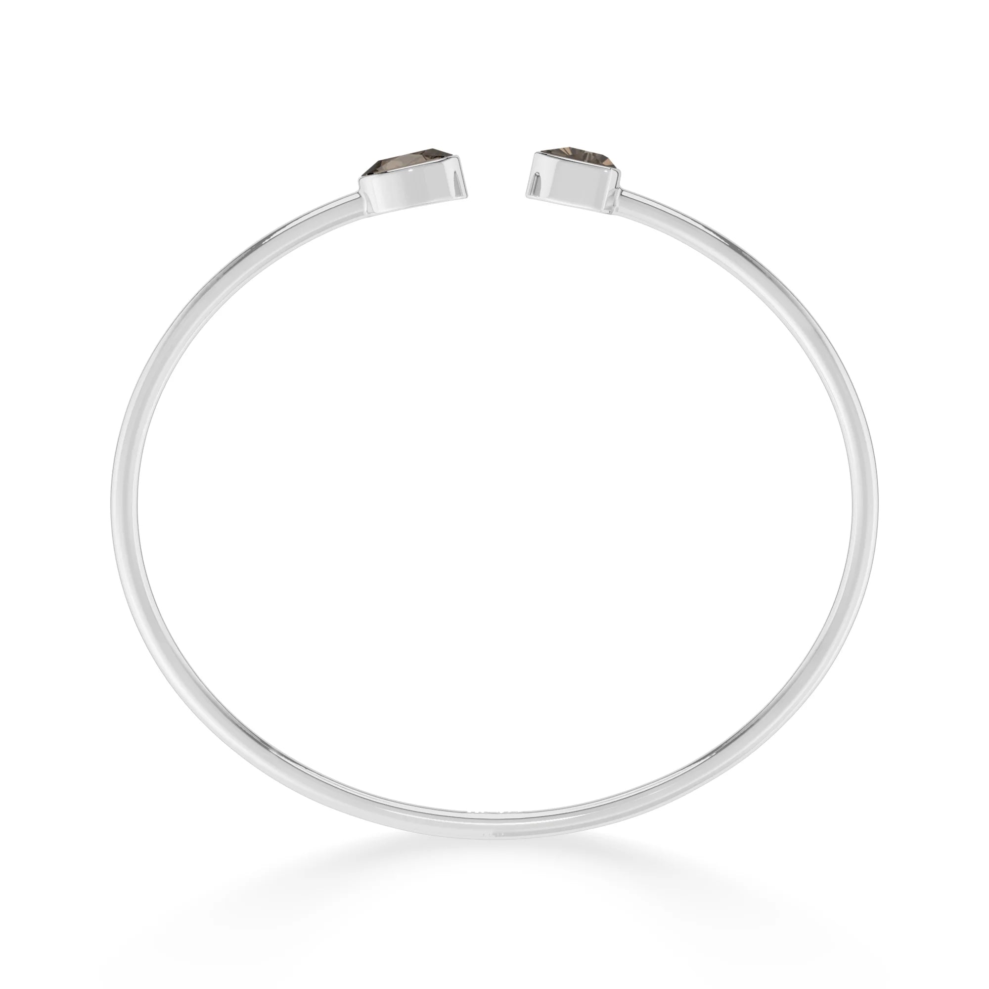 smoky quartz cut bracelet