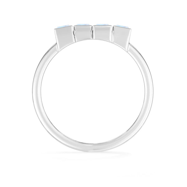 natural rainbow moonstone ring