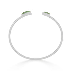 green tourmaline twister bracelet