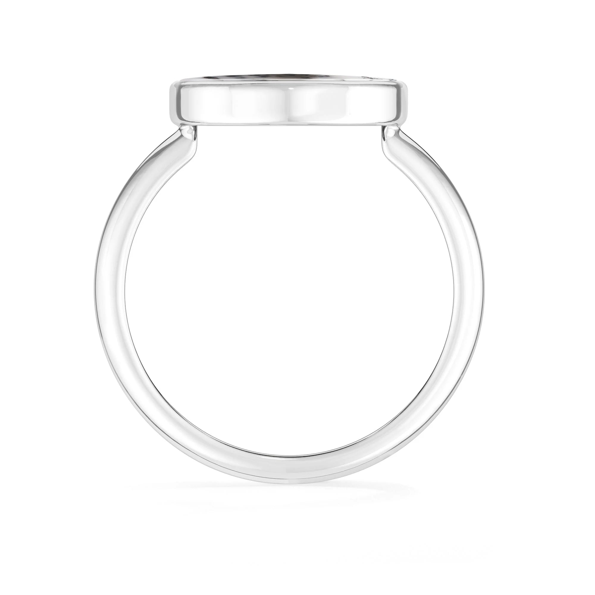 dendritic-opal bezel-set ring