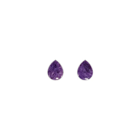 charoite earrings 