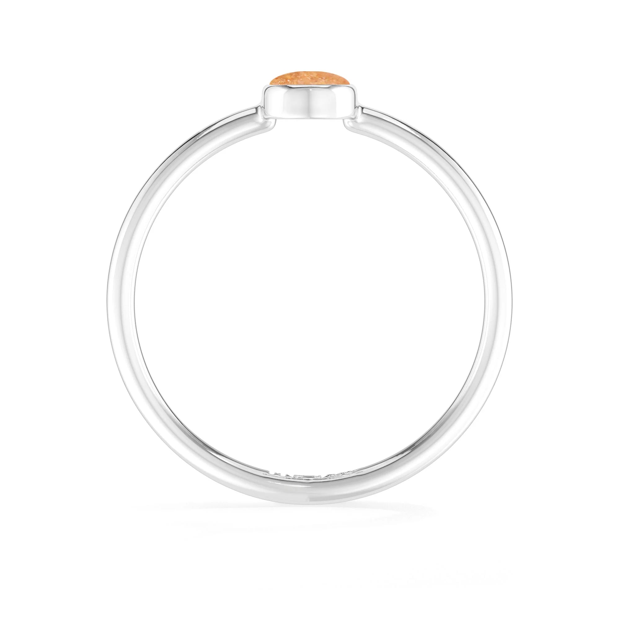 sunstone bezel-set ring