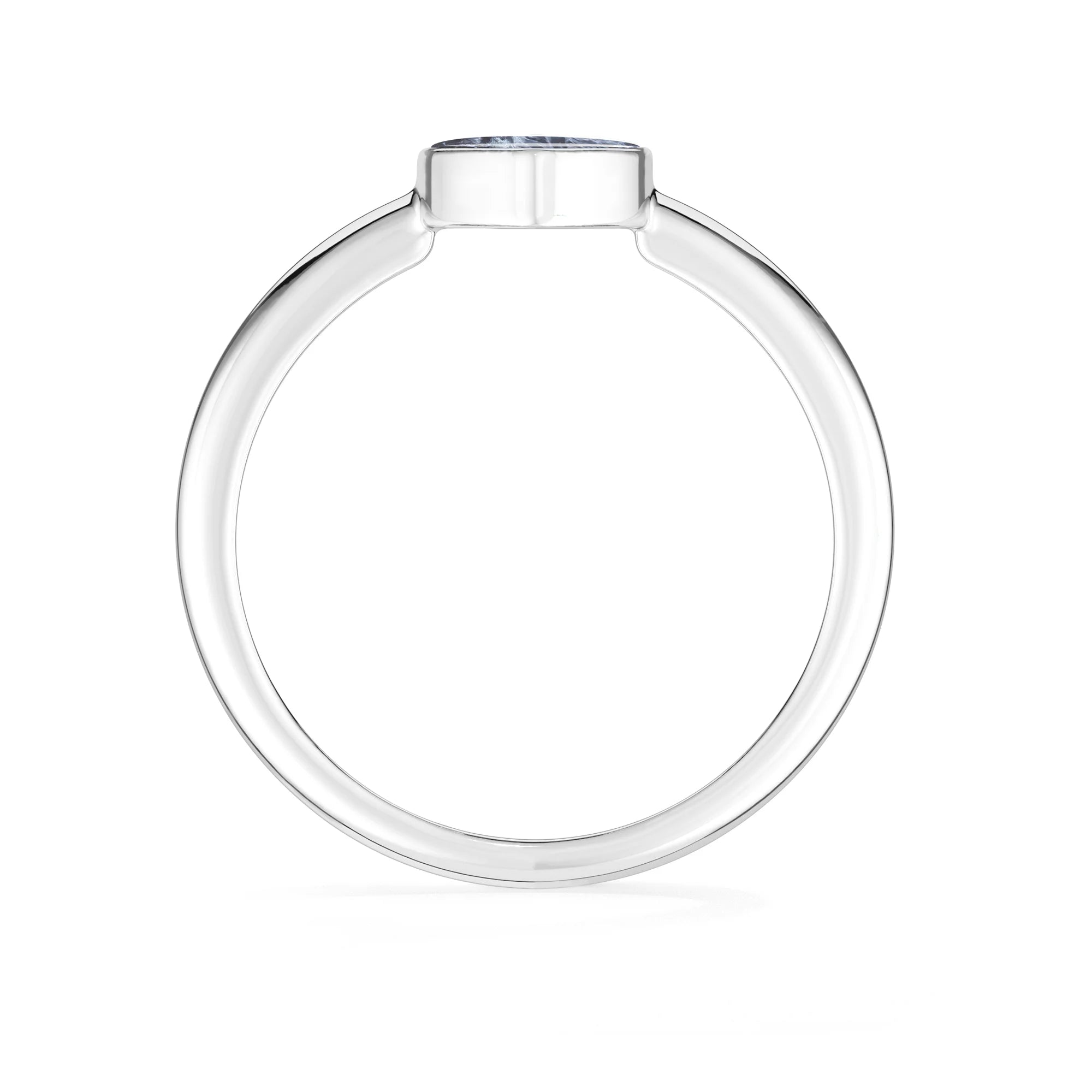 pietersite bezel-set ring