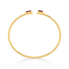 garnet cut bracelet