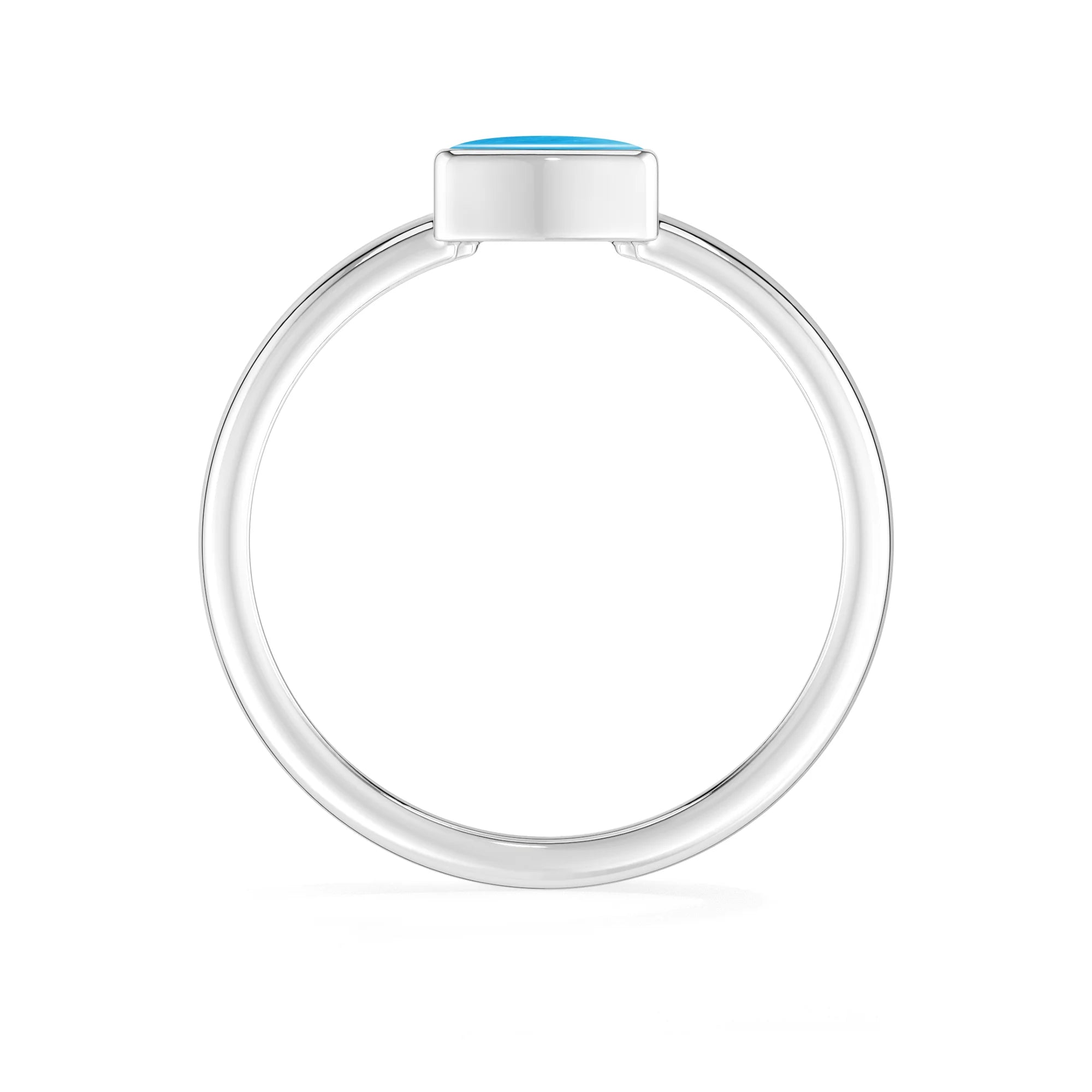 turquoise bezel-set ring