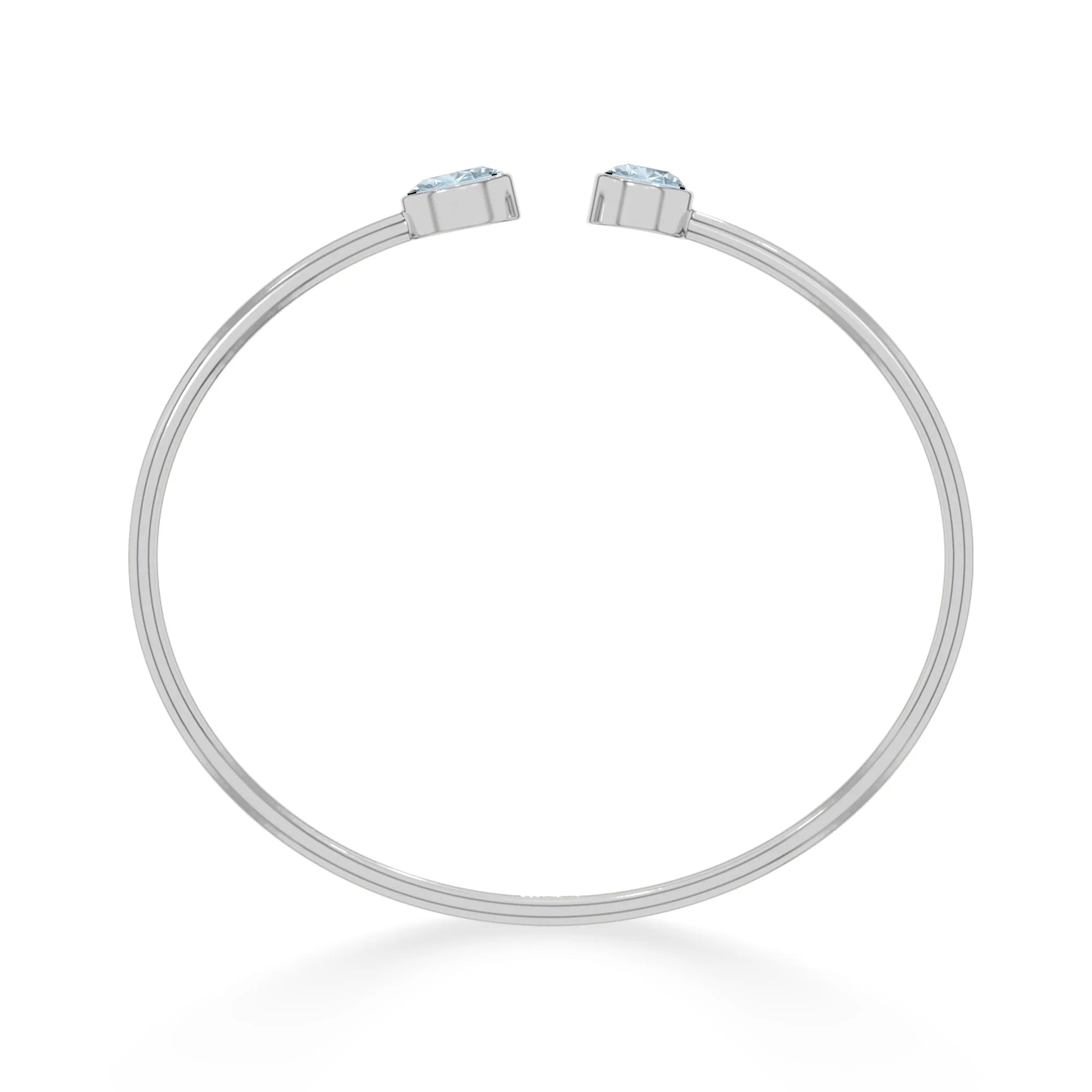 aquamarine cut bracelet