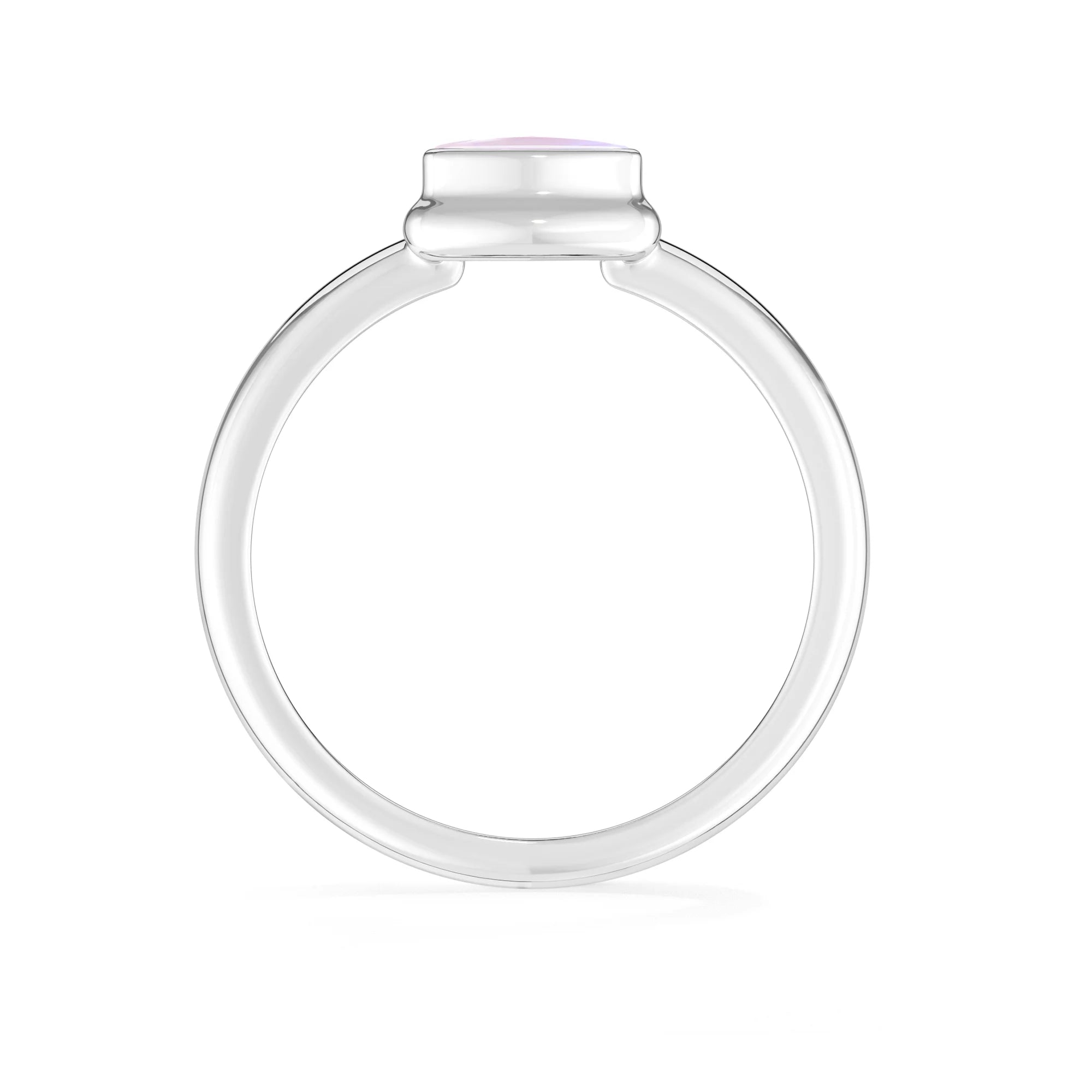 pink-moonstone bezel-set ring