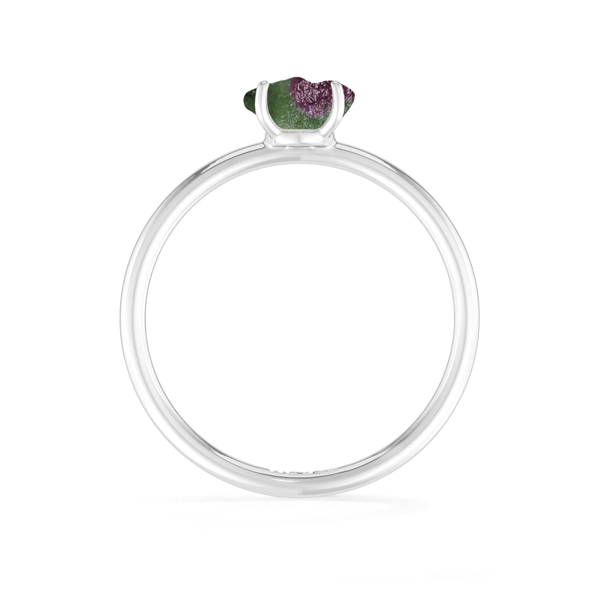 ruby zoisite stackable prong-set ring
