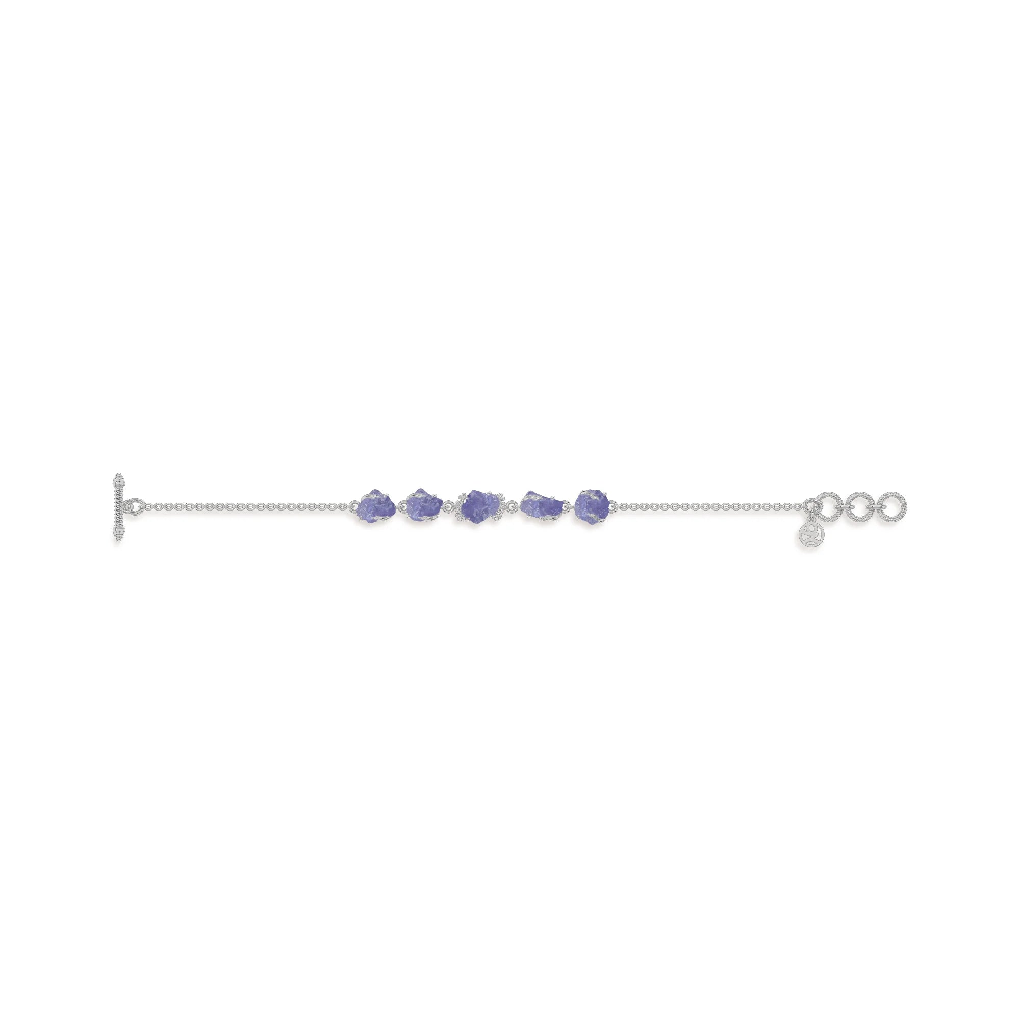 tanzanite rough bracelet