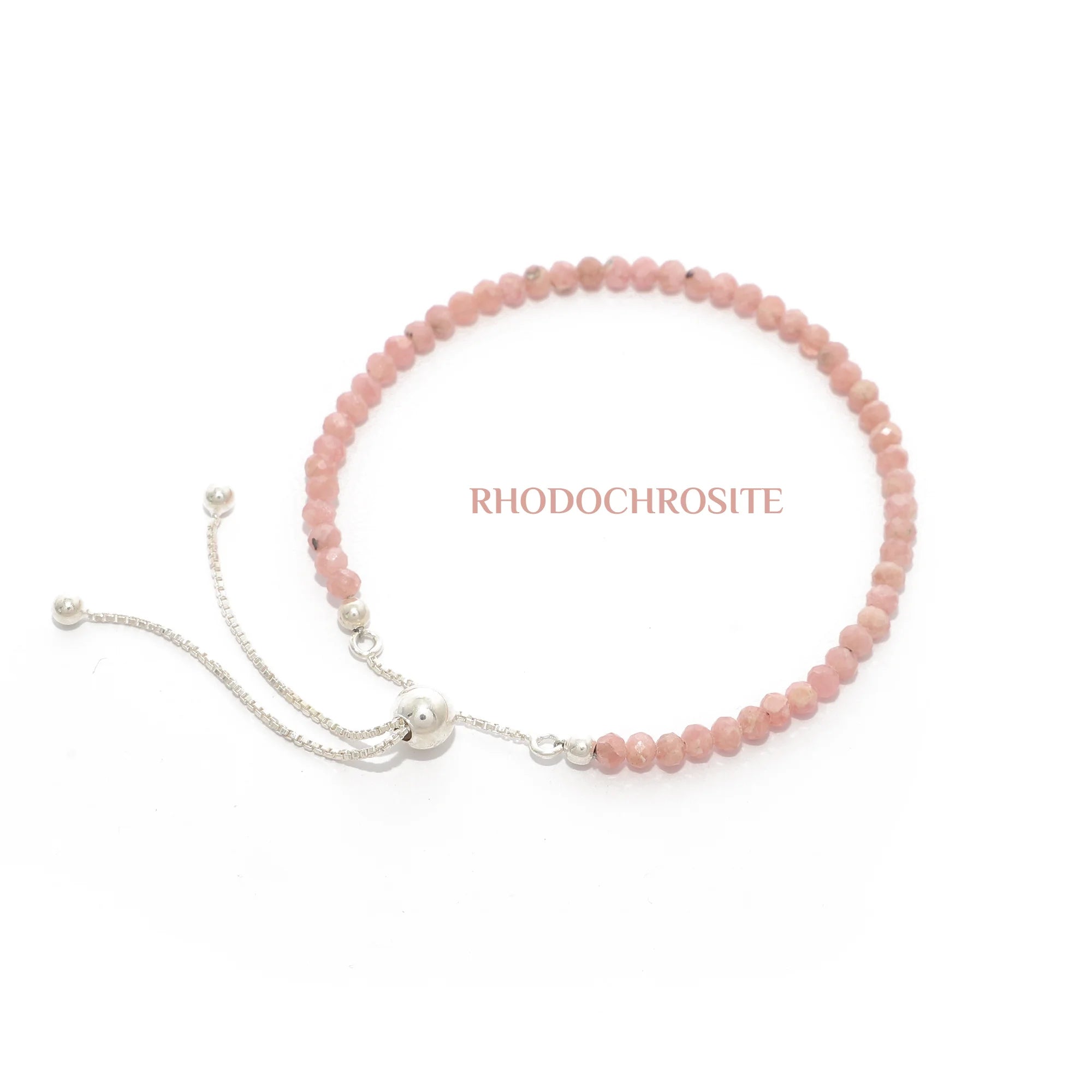 rhodochrosite cut bracelet