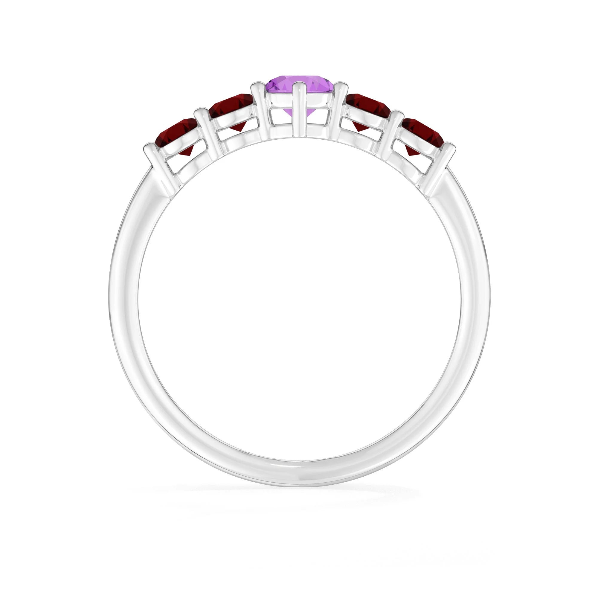 natural amethyst rings