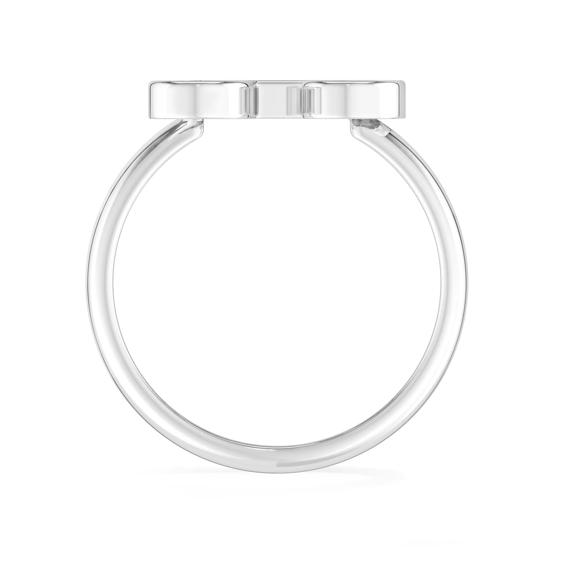 rainbow moonstone bezel-set ring